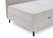 Polsterliege >Kiruna< Liegefläche 120x200cm, beige, Stellmaß: 132x87x214cm (BxHxT)