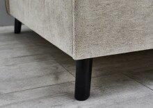 Polsterliege >Kiruna< Liegefläche 120x200cm, beige, Stellmaß: 132x87x214cm (BxHxT)