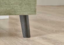 Polsterliege >Kiruna< Liegefläche 90x200cm, grün, Stellmaß: 102x87x214cm (BxHxT)
