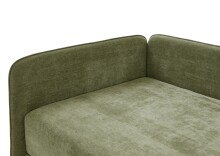 Polsterliege >Kiruna< Liegefläche 90x200cm, grün, Stellmaß: 102x87x214cm (BxHxT)