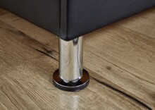Polsterliege >Laser< Liegefläche 90x200cm, schwarz / LED, Stellmaß: 97x83x207cm (BxHxT)