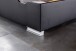 Boxspringbett >LAS VEGAS II< Liegefläche 120x200cm, schwarz / LED, Stellmaß: 122x110x209cm (BxHxT)