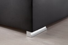 Boxspringbett >LAS VEGAS II< Liegefläche 160x200cm, schwarz / LED, Stellmaß: 162x110x209cm (BxHxT)