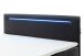 Boxspringbett >LAS VEGAS II< Liegefläche 160x200cm, schwarz / LED, Stellmaß: 162x110x209cm (BxHxT)