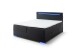 Boxspringbett >LAS VEGAS II< Liegefläche 180x200cm, schwarz / LED, Stellmaß: 182x110x209cm (BxHxT)