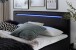 Boxspringbett >LAS VEGAS II< Liegefläche 180x200cm, schwarz / LED, Stellmaß: 182x110x209cm (BxHxT)
