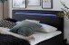 Boxspringbett >LAS VEGAS II< Liegefläche 180x200cm, schwarz / LED, Stellmaß: 182x110x209cm (BxHxT)