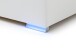 Boxspringbett >LAS VEGAS II< Liegefläche 180x200cm, weiß / LED, Stellmaß: 182x110x209cm (BxHxT)