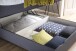 Boxspringbett >LAS VEGAS II< Liegefläche 140x200cm, anthrazit/ LED, Stellmaß: 142x110x209cm (BxHxT)