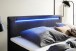 Boxspringbett >LAS VEGAS II< Liegefläche 180x200cm, anthrazit/ LED, Stellmaß: 182x110x209cm (BxHxT)