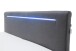 Boxspringbett >LAS VEGAS II< Liegefläche 180x200cm, anthrazit/ LED, Stellmaß: 182x110x209cm (BxHxT)