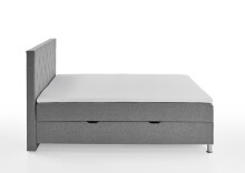 Boxbett >Leo< Liegefläche 160x200cm, hellgrau, Stellmaß: 162x115x209cm (BxHxT)