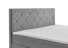 Boxbett >Leo< Liegefläche 160x200cm, hellgrau, Stellmaß: 162x115x209cm (BxHxT)
