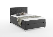 Boxbett >Leo< Liegefläche 140x200cm, anthrazit, Stellmaß: 142x115x209cm (BxHxT)