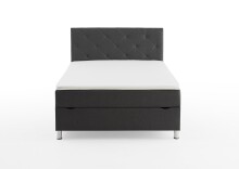 Boxbett >Leo< Liegefläche 140x200cm, anthrazit, Stellmaß: 142x115x209cm (BxHxT)