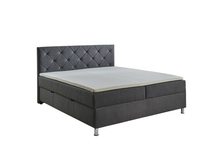 Boxbett >Leo< Liegefläche 160x200cm, anthrazit, Stellmaß: 162x115x209cm (BxHxT)