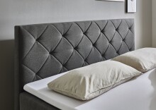 Boxbett >Leo< Liegefläche 160x200cm, anthrazit, Stellmaß: 162x115x209cm (BxHxT)