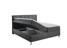 Boxbett >Leo< Liegefläche 160x200cm, anthrazit, Stellmaß: 162x115x209cm (BxHxT)