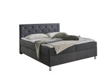Boxbett >Leo< Liegefläche 160x200cm, anthrazit, Stellmaß: 162x115x209cm (BxHxT)