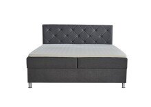 Boxbett >Leo< Liegefläche 160x200cm, anthrazit, Stellmaß: 162x115x209cm (BxHxT)