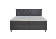 Boxbett >Leo< Liegefläche 180x200cm, anthrazit, Stellmaß: 182x115x209cm (BxHxT)