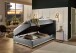 Boxspringbett >Messina< Liegefläche 140x200 cm, hellgrau, Stellmaß: 142x120x213cm (BxHxT)