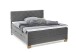 Boxspringbett >Messina< Liegefläche 160x200cm, hellgrau, Stellmaß: 162x120x213cm (BxHxT)
