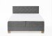Boxspringbett >Messina< Liegefläche 160x200cm, hellgrau, Stellmaß: 162x120x213cm (BxHxT)