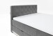 Boxspringbett >Messina< Liegefläche 180x200cm, hellgrau, Stellmaß: 182x120x213cm (BxHxT)