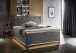 Boxspringbett >Messina< Liegefläche 180x200cm, hellgrau, Stellmaß: 182x120x213cm (BxHxT)