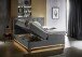 Boxspringbett >Messina< Liegefläche 180x200cm, hellgrau, Stellmaß: 182x120x213cm (BxHxT)