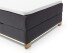 Boxspringbett >Messina< Liegefläche 140x200cm, anthrazit, Stellmaß: 142x120x213cm (BxHxT)