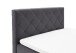 Boxspringbett >Messina< Liegefläche 140x200cm, anthrazit, Stellmaß: 142x120x213cm (BxHxT)