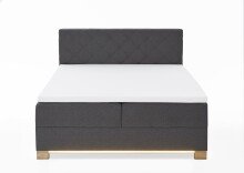 Boxspringbett >Messina< Liegefläche 180x200cm, anthrazit, Stellmaß: 182x120x213cm (BxHxT)
