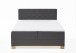 Boxspringbett >Messina< Liegefläche 180x200cm, anthrazit, Stellmaß: 182x120x213cm (BxHxT)