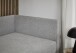 Polsterliege >Santos< Liegefläche 90x200cm, Farbe hellgrau, Stellmaß: 97x88x207cm (BxHxT)
