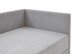 Polsterliege >Santos< Liegefläche 90x200cm, Farbe hellgrau, Stellmaß: 97x88x207cm (BxHxT)