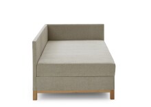 Polsterliege >Santos< Liegefläche 90x200cm, Farbe taupe, Stellmaß: 97x88x207cm (BxHxT)
