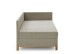 Polsterliege >Santos< Liegefläche 90x200cm, Farbe taupe, Stellmaß: 97x88x207cm (BxHxT)