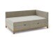 Polsterliege >Santos< Liegefläche 90x200cm, Farbe taupe, Stellmaß: 97x88x207cm (BxHxT)