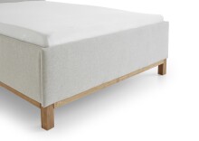 Polsterbett >Catania II< Liegefläche 140x200cm, Farbe beige - Stellmaß: 148x110x214cm (BxHxT)