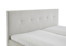 Polsterbett >Catania II< Liegefläche 180x200cm, Farbe beige - Stellmaß: 188x110x214cm (BxHxT)