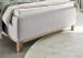 Polsterbett >Catania II< Liegefläche 140x200cm, Farbe silver - Stellmaß: 148x110x214cm (BxHxT)