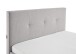 Polsterbett >Catania II< Liegefläche 140x200cm, Farbe silver - Stellmaß: 148x110x214cm (BxHxT)