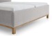 Polsterbett >Catania II< Liegefläche 180x200cm, Farbe silver - Stellmaß: 188x110x214cm (BxHxT)