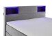 Boxspringbett >Caja< Liegefläche 160x200cm, hellgrau, Stellmaß: 167x111x216cm (BxHxT)