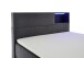 Boxspringbett >Caja< Liegefläche 120x200cm, anthrazit, Stellmaß: 127x111x216cm (BxHxT)