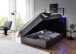 Boxspringbett >Caja< Liegefläche 120x200cm, anthrazit, Stellmaß: 127x111x216cm (BxHxT)