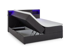 Boxspringbett >Caja< Liegefläche 160x200cm, anthrazit, Stellmaß: 167x111x216cm (BxHxT)
