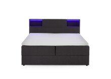 Boxspringbett >Caja< Liegefläche 160x200cm, anthrazit, Stellmaß: 167x111x216cm (BxHxT)